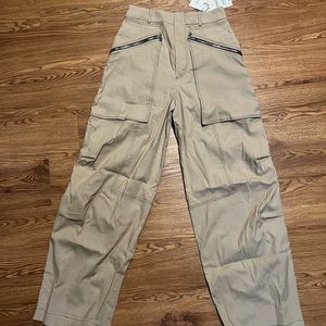 Sold out linen blend Cargo pants - ZARA